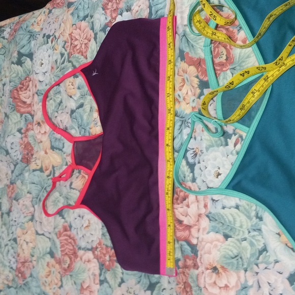 DANSKIN BRAS 1 PURPLE/PINK+1 GREEN/LT.GREEN SIZE 32 - Picture 2 of 4